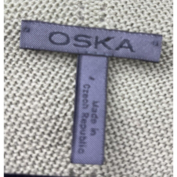 Oska Virgin Wool Waistcoat Vestigan Vest Cardigan Snap Assymetric Green Size 1 - Picture 8 of 8